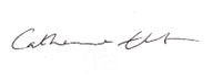 Catherine Elton signature - CEO Qkine