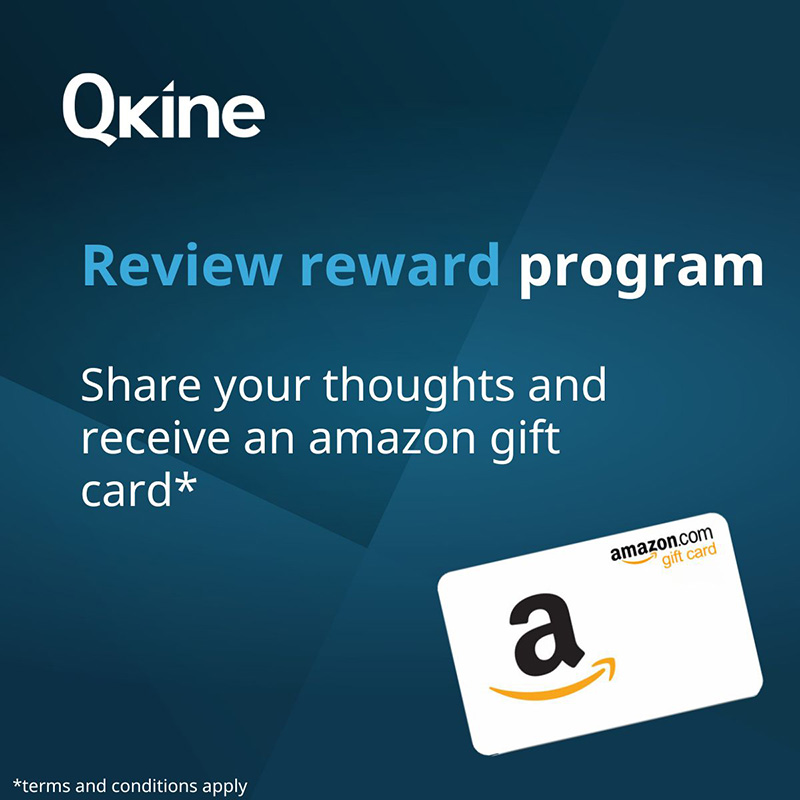 Review reward Share your thoughts and receive an amazon gift card